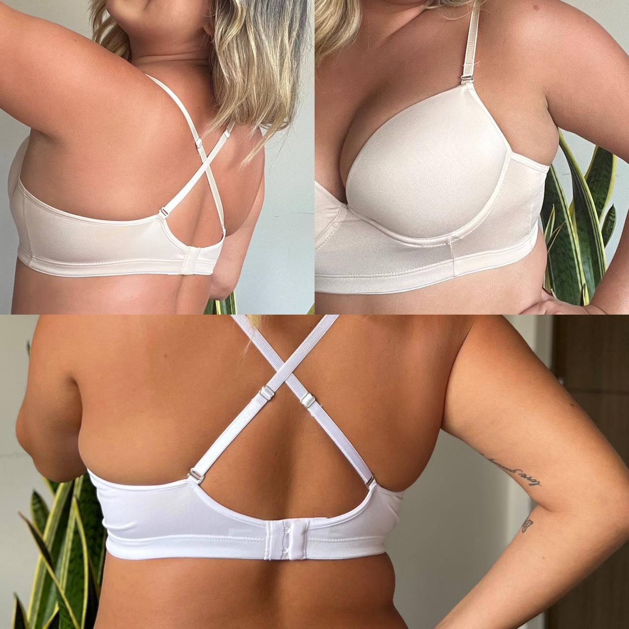 Combo Brasier Push-Up Realce Natural