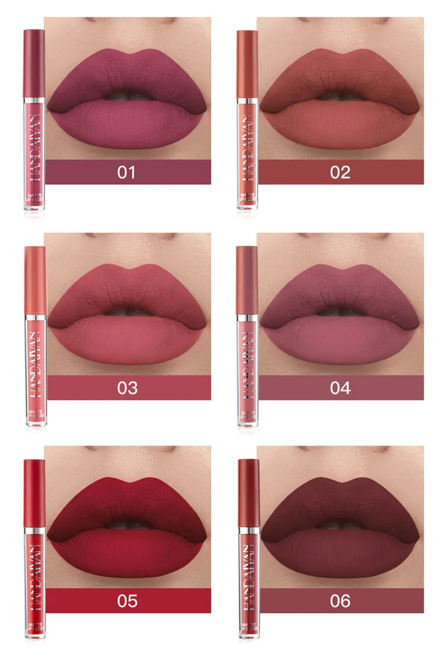 SET DE LABIALES VOLUMINIZADORES TONOS MATE - PAGA 4 Y RECIBE 6 UNIDADES!