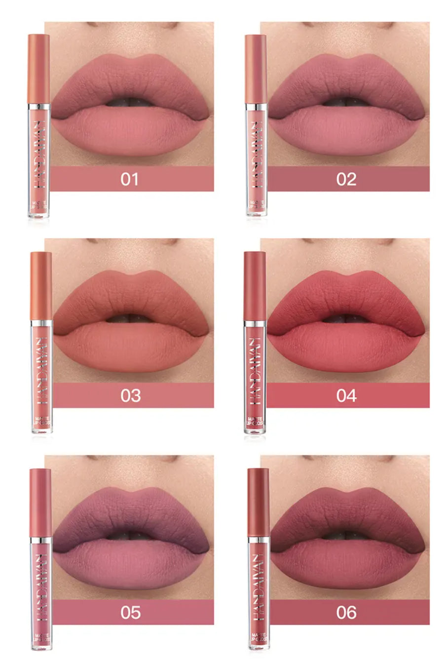 SET DE LABIALES VOLUMINIZADORES TONOS MATE - PAGA 4 Y RECIBE 6 UNIDADES!