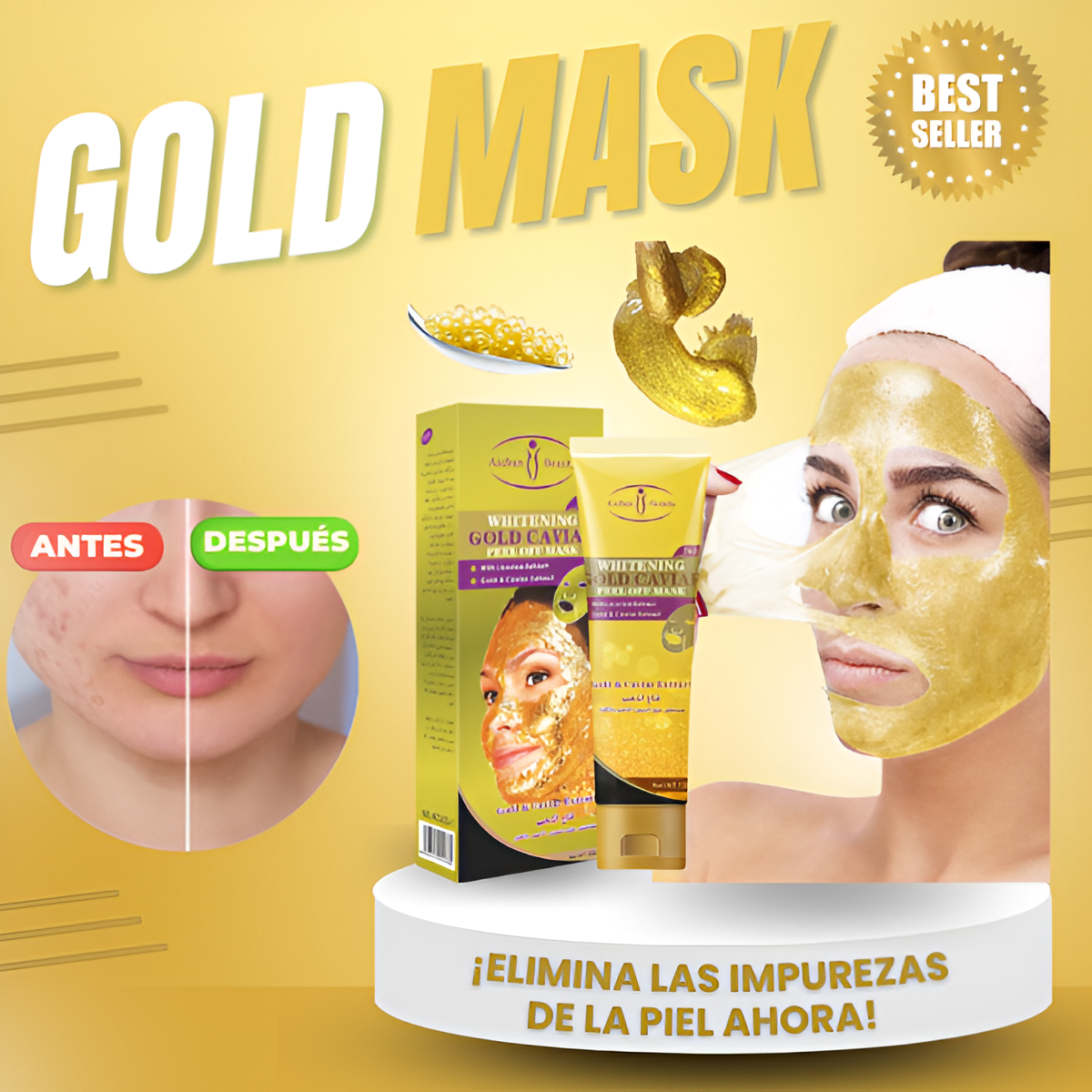 Mascarilla Colágeno De Oro Antienvejecimiento