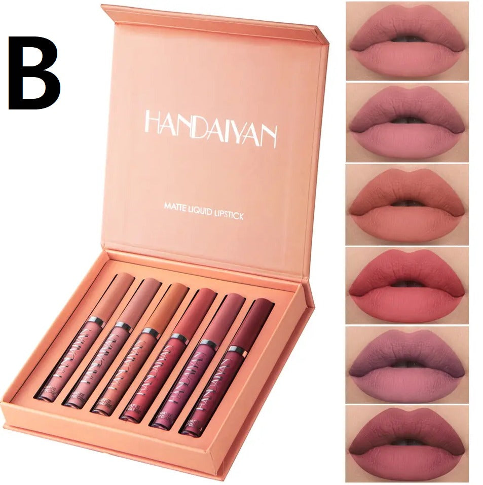 SET DE LABIALES VOLUMINIZADORES TONOS MATE - PAGA 4 Y RECIBE 6 UNIDADES!