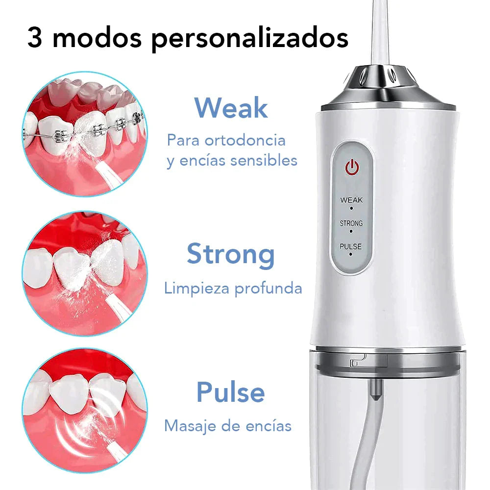 IRRIGADOR ORAL ANTISARRO RECARGABLE